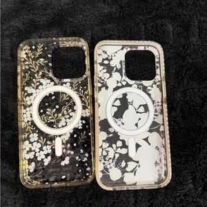 Floral Pattern Phone Case - Black and White